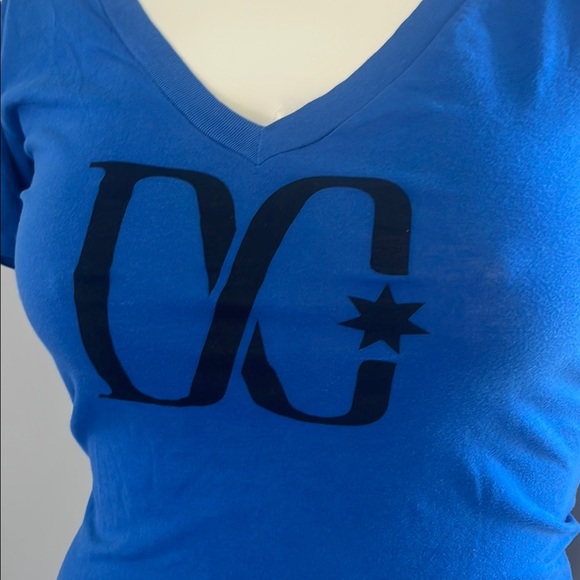 DC Blue Fitted Short Sleeve Tee - Picture 3 of 6